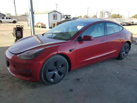 5YJ3E1EB8NF347227 — 2022 Tesla Model 3, Rear end (Rear End), before-repair photos
