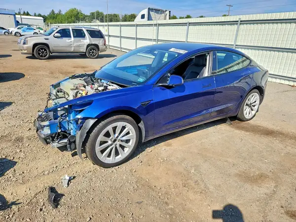 5YJ3E1EA1NF190843 Tesla Model 3 2022 — повреждение Передняя часть, фото до ремонта