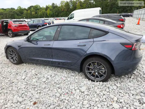 2022 Tesla Model 3 VIN 5YJ3E1EB4NF119161 фото 2