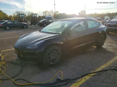 2022 Tesla Model 3 VIN 5YJ3E1EB4NF103364 фото 1