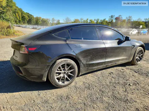 2022 Tesla Model 3 VIN 5YJ3E1EB2NF347854 фото 3