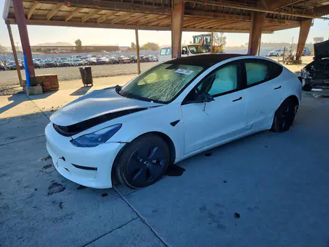 5YJ3E1EB0NF153646 — 2022 Tesla Model 3, ПЕРЕДНЯЯ ЧАСТЬ (Front End), фото до ремонта