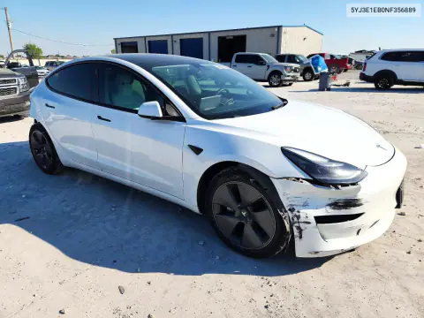 2022 Tesla Model 3 VIN 5YJ3E1EB0NF356889 фото 4