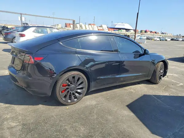 5YJ3E1EC7PF410202 — 2023 Tesla Model 3, photo 3 from Copart, Front end