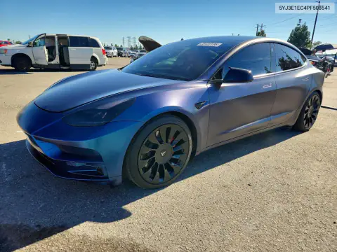5YJ3E1EC4PF508541 — 2023 Tesla Model 3, Lateral, fotos antes de reparar