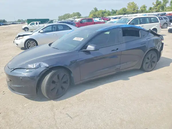 5YJ3E1EB4RF836844 Tesla Model 3 2024 — повреждение Задняя часть, фото до ремонта