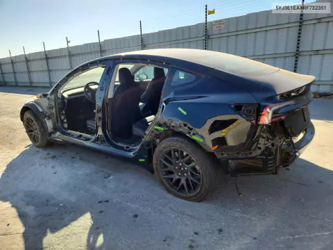 2024 Tesla Model 3 VIN 5YJ3E1EAXRF732351 фото 2