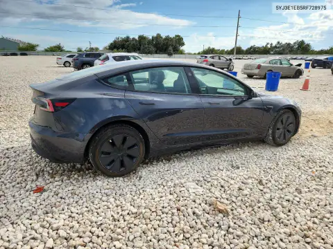 5YJ3E1EB5RF728975 — 2024 Tesla Model 3, foto 3 de Copart, Lateral