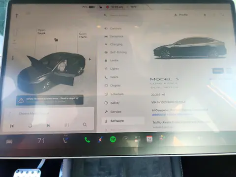 5YJ3E1EB8SF060854 — 2025 Tesla Model 3, Front end, before-repair photos