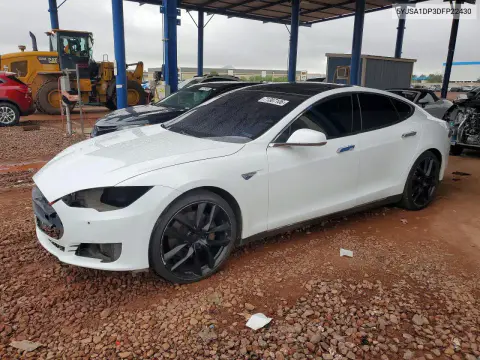 5YJSA1DP3DFP22430 — 2013 Tesla Model S, Передняя часть, фото до ремонта