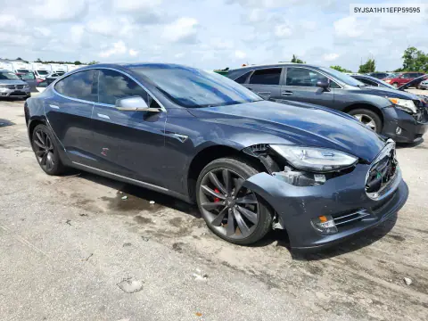 2014 Tesla Model S VIN 5YJSA1H11EFP59595 фото 4