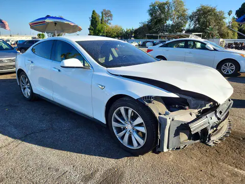 5YJSA1H11EFP48953 — 2014 Tesla Model S, photo 4 from Copart 16.10.2026, Front end