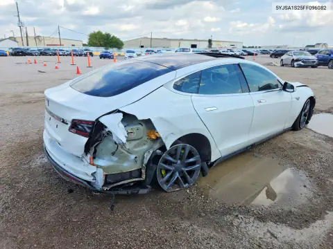 5YJSA1S25FF096082 — 2015 Tesla Model S, photo 3 from Copart 22.10.2026, Front end