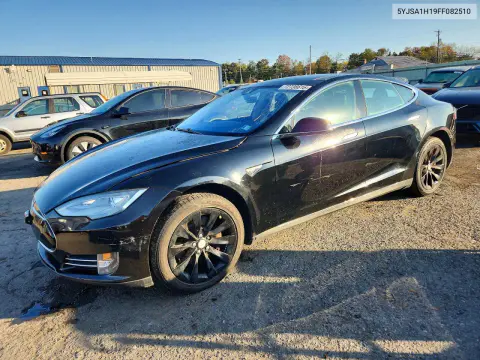 5YJSA1H19FF082510 — 2015 Tesla Model S, Боковая часть, фото до ремонта