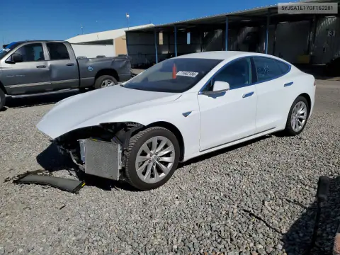 5YJSA1E17GF162281 — 2016 Tesla Model S, ПЕРЕДНЯЯ ЧАСТЬ, фото до ремонта