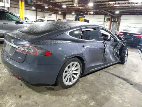 5YJSA1E29HF189931 — 2017 Tesla Model S, zdjęcie 3 z Copart, Przód