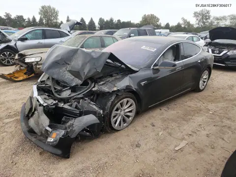 5YJSA1E28KF306017 — 2019 Tesla Model S, Front end, before-repair photos