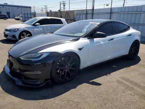 5YJSA1E63MF441766 — 2021 Tesla Model S, Передня частина (Front End), фото до ремонту