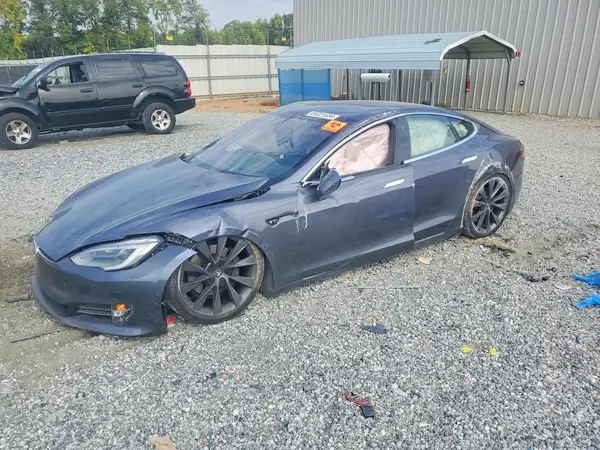 5YJSA1E21MF424607 Tesla Model S 2021 — повреждение Опрокидывание, фото до ремонта