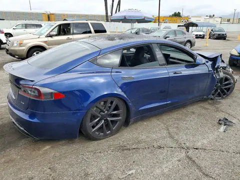 5YJSA1E60MF431339 — 2021 Tesla Model S, ფოტო 3, Copart 27.10.2026, ქვედა ნაწილის დაზიანება