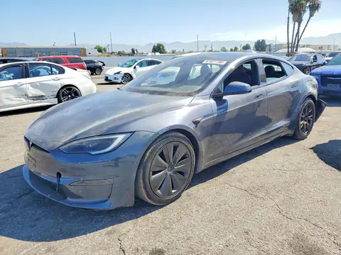 5YJSA1E55NF491660 — 2022 Tesla Model S, უკანა ნაწილი (Rear End), ფოტოები შეკეთებამდე