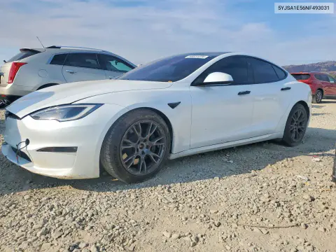 2022 Tesla Model S VIN 5YJSA1E56NF493031 фото 1