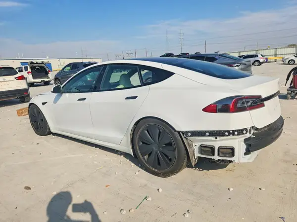 5YJSA1E50NF459277 — 2022 Tesla Model S, photo 2 from Copart, Side