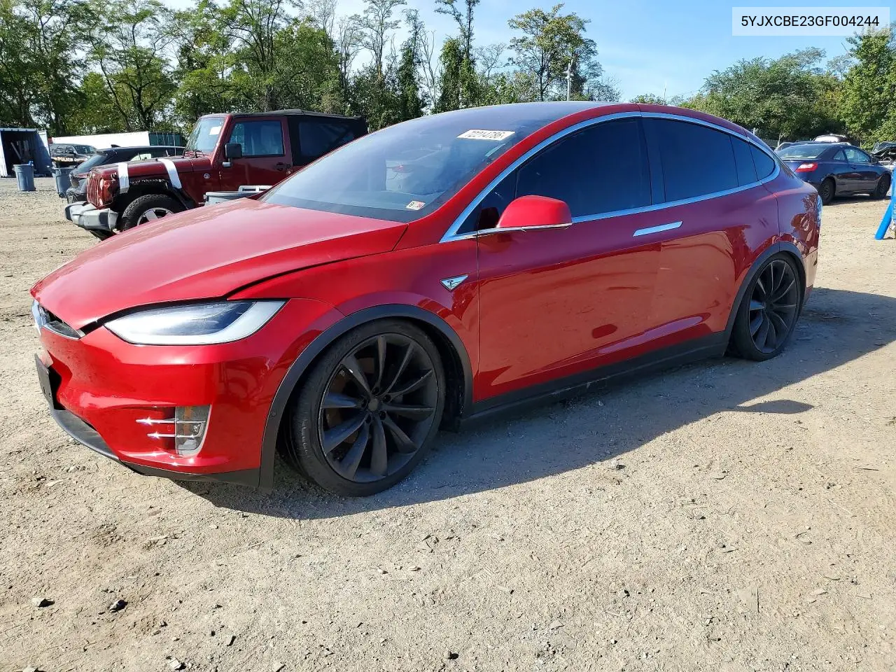 2016 Tesla Model X VIN 5YJXCBE23GF004244 фото 1