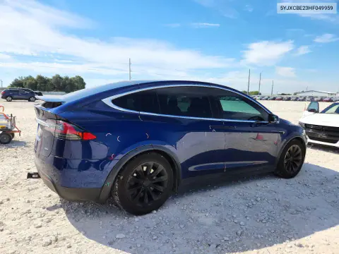 2017 Tesla Model X VIN 5YJXCBE23HF049959 фото 3