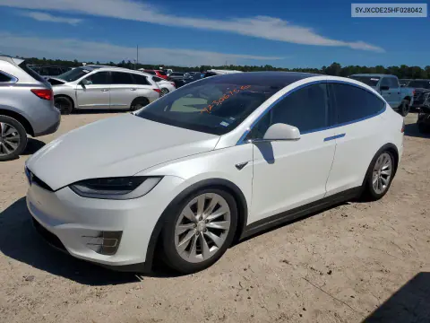2017 Tesla Model X VIN 5YJXCDE25HF028042 фото 1