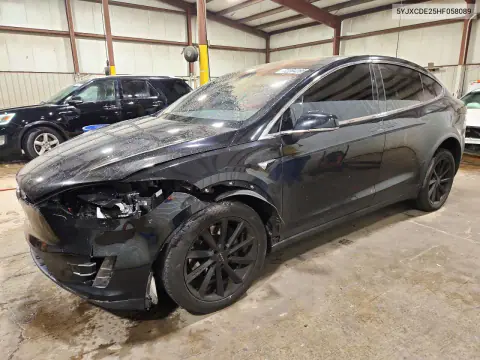 5YJXCDE25HF058089 — 2017 Tesla Model X, Front end, before-repair photos