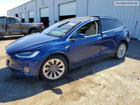 5YJXCBE21HF051354 — 2017 Tesla Model X, ЗАДНЯЯ ЧАСТЬ, фото до ремонта