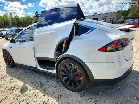 2020 Tesla Model X VIN 5YJXCDE46LF280618 фото 2