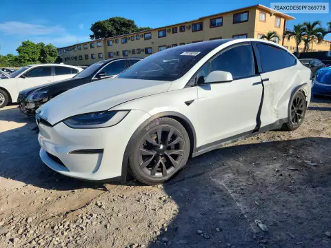 7SAXCDE50PF369778 — 2023 Tesla Model X, БОКОВАЯ ЧАСТЬ, фото до ремонта