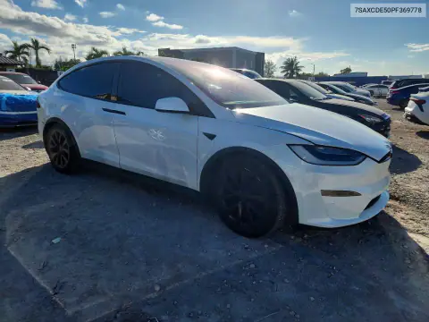 7SAXCDE50PF369778 — 2023 Tesla Model X, photo 4 from Copart, Side
