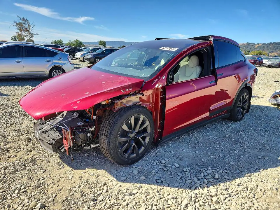 7SAXCBE56SF469140 Tesla Model X 2025 — повреждение Передняя часть, фото до ремонта