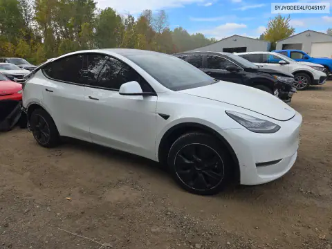 5YJYGDEE4LF045197 — 2020 Tesla Model Y, foto 4 de Copart, Parte trasera