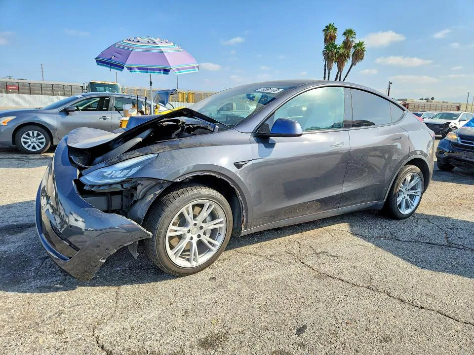 2020 Tesla Model Y VIN 5YJYGDEE9LF021977 фото 1