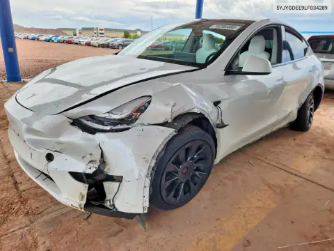 5YJYGDEE9LF034289 — 2020 Tesla Model Y, Front end (Front End), before-repair photos