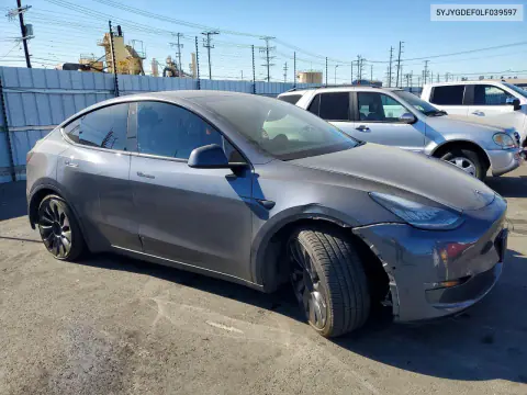 2020 Tesla Model Y VIN 5YJYGDEF0LF039597 фото 4