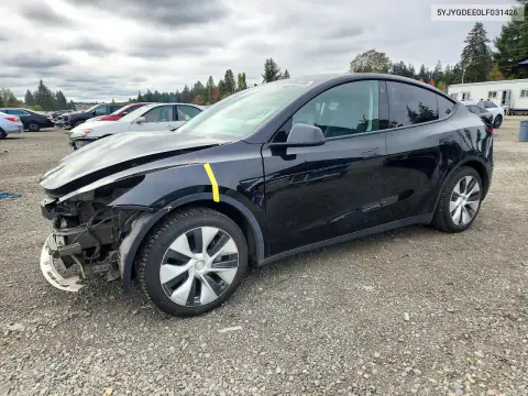 5YJYGDEE0LF031426 — 2020 Tesla Model Y, ПЕРЕДНЯЯ ЧАСТЬ (Front End), фото до ремонта