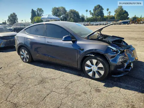 5YJYGDEE9LF017816 — 2020 Tesla Model Y, фото 4 с аукциона Copart 16.10.2026, Передняя часть