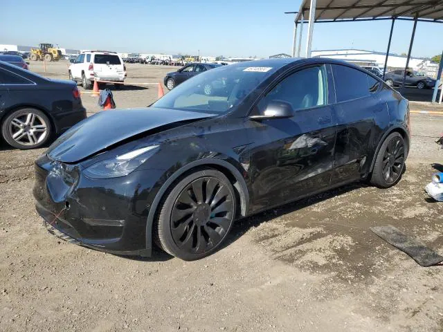 2021 TESLA MODEL Y VIN 5YJYGDEF6MF137101 фото 1