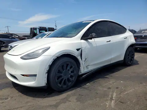 5YJYGDEE8MF219225 Tesla Model Y 2021 — uszkodzenie Tył, zdjęcie przed naprawą