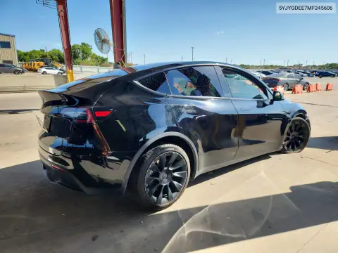 5YJYGDEE7MF245606 — 2021 Tesla Model Y, zdjęcie 3 z Copart 15.10.2026, Przód