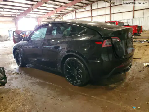 2021 Tesla Model Y VIN 5YJYGDEE8MF188347 фото 2