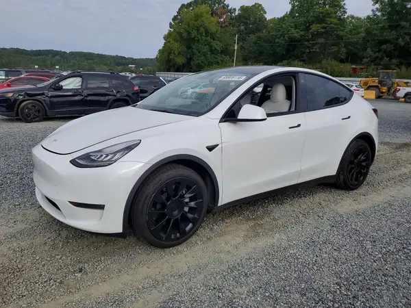 5YJYGDEE7MF093519 Tesla Model Y 2021 — пошкодження Бокова частина, фото до ремонту