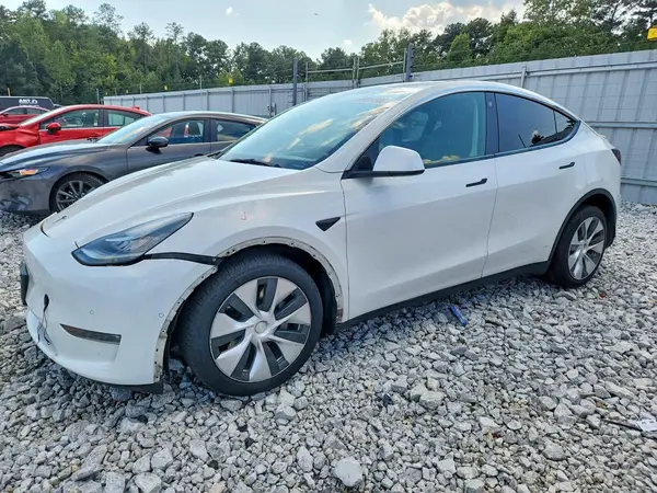 5YJYGDEE7MF253009 Tesla Model Y 2021 — uszkodzenie Przód, zdjęcie przed naprawą