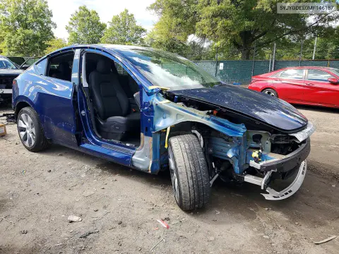 2021 Tesla Model Y VIN 5YJYGDEE0MF146187 фото 4