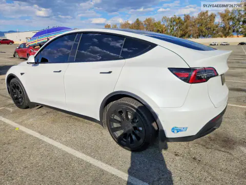 2021 Tesla Model Y VIN 5YJYGAEE8MF267791 фото 2